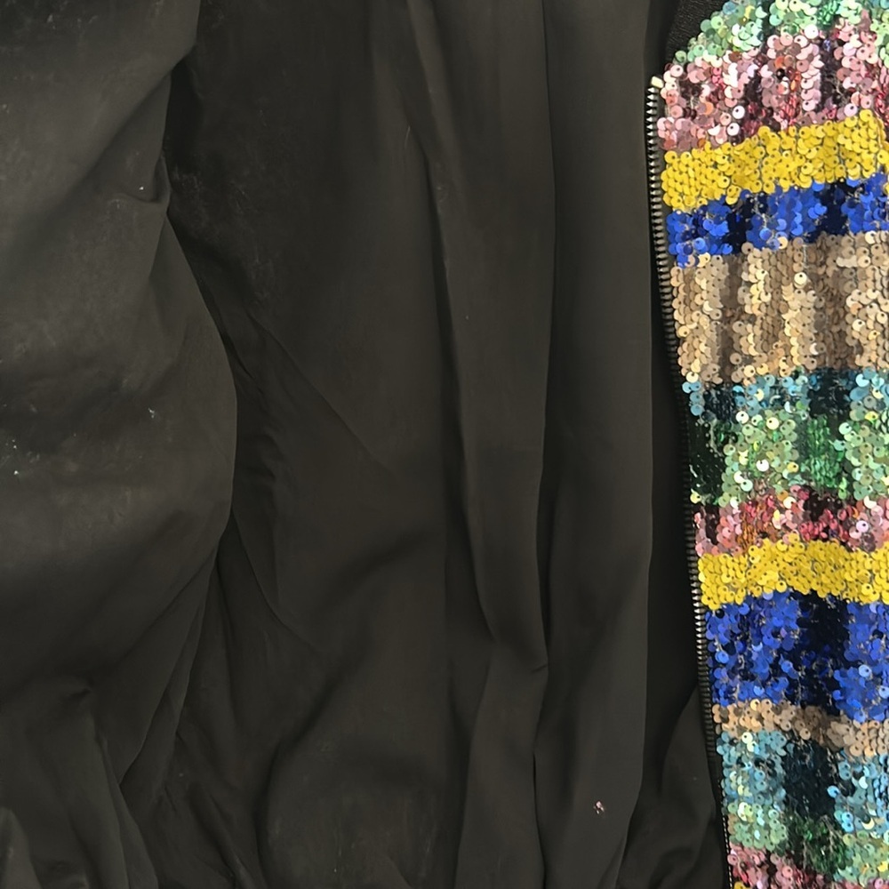 Bebe sequin bomber jacket - image 5